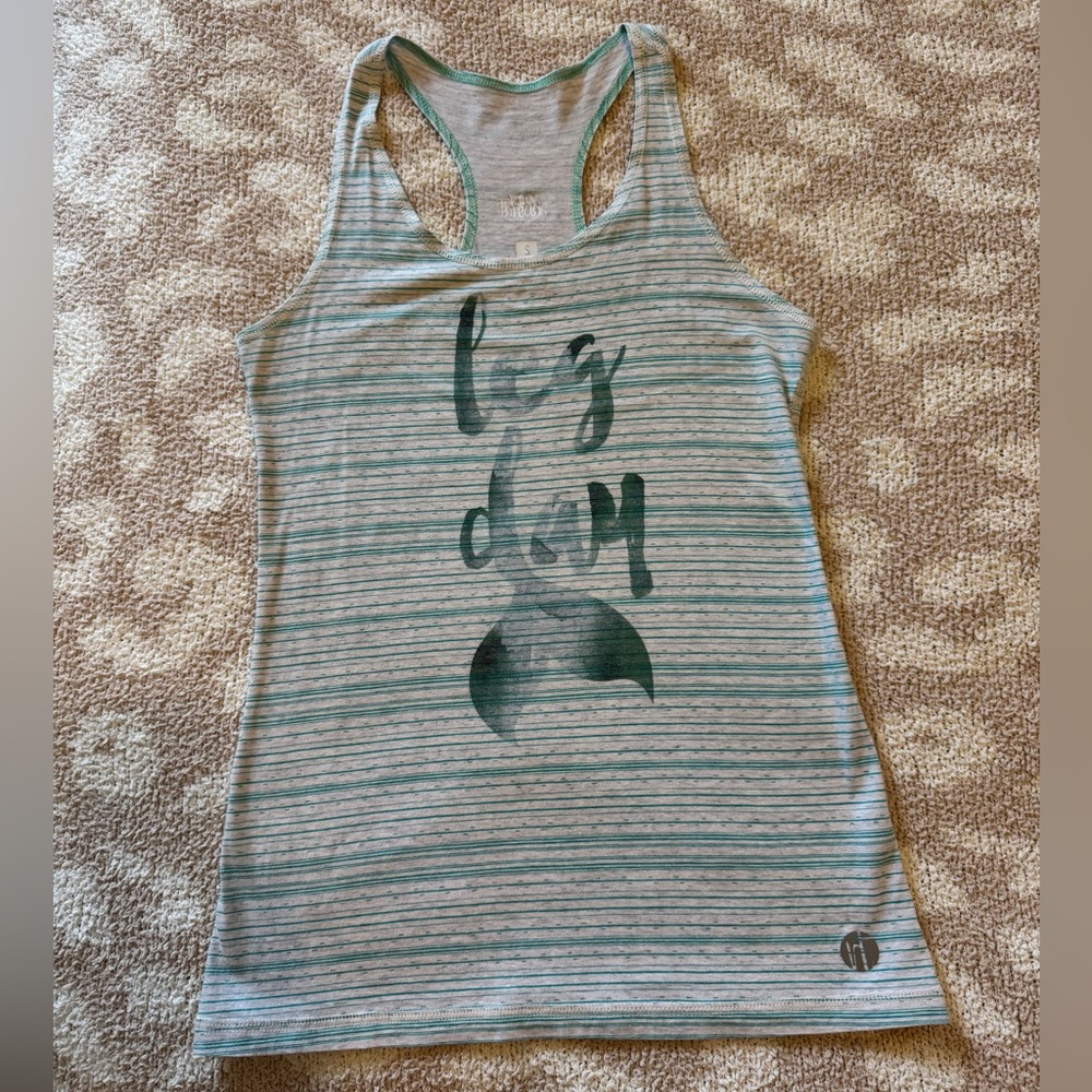 Teal RawThreads Leg Day Mermaid Tank